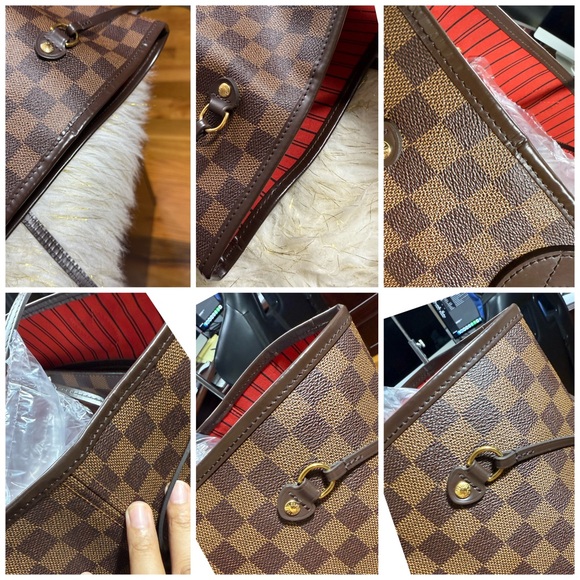 Louis Vuitton Neverful Set GM DE Damier ebene with Pouch and card authentication - Picture 4 of 16